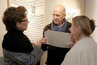 Nicole Malmedé (l.) im Gespräch